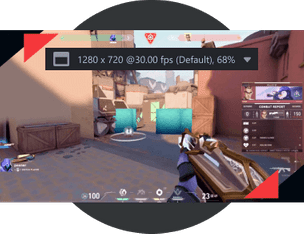 Broadcaster gives you full control over your stream resolution and target frame rate