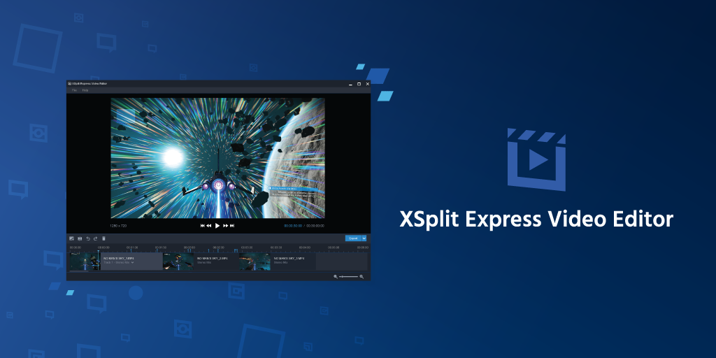 無料のエクスプレスビデオエディタ Xsplit Express Video Editor