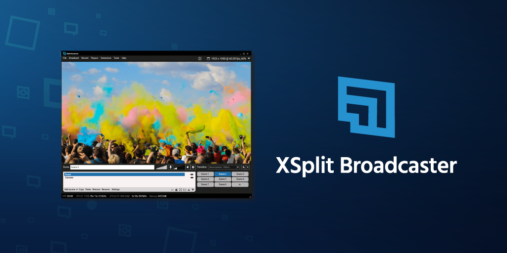 最高品質の配信ソフト Xsplit Broadcaster