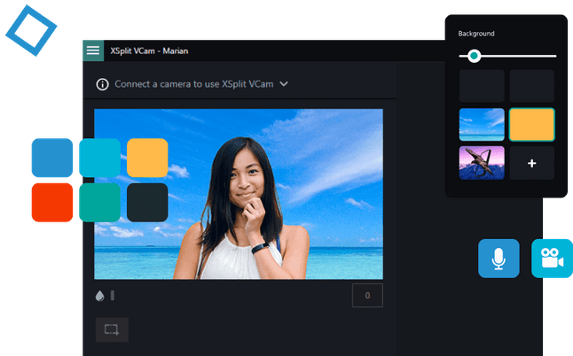 Webcam background removal with XSplit VCam