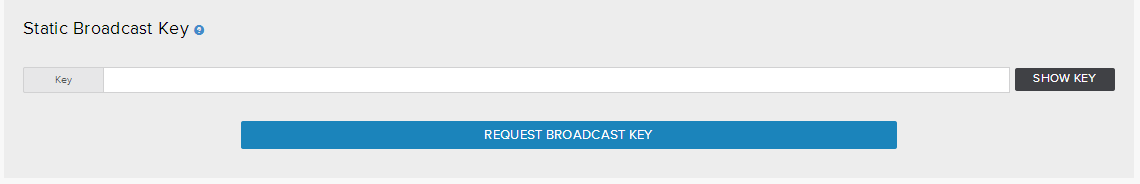 Static Broadcast Key