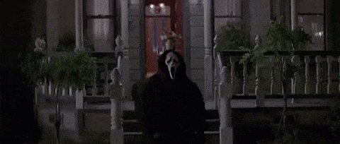 An image from Scream spooky webcam backgrounds.