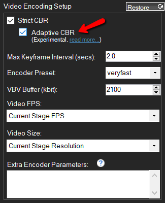 XSplit Video Encoding Setup