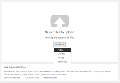 Youtube upload video in public