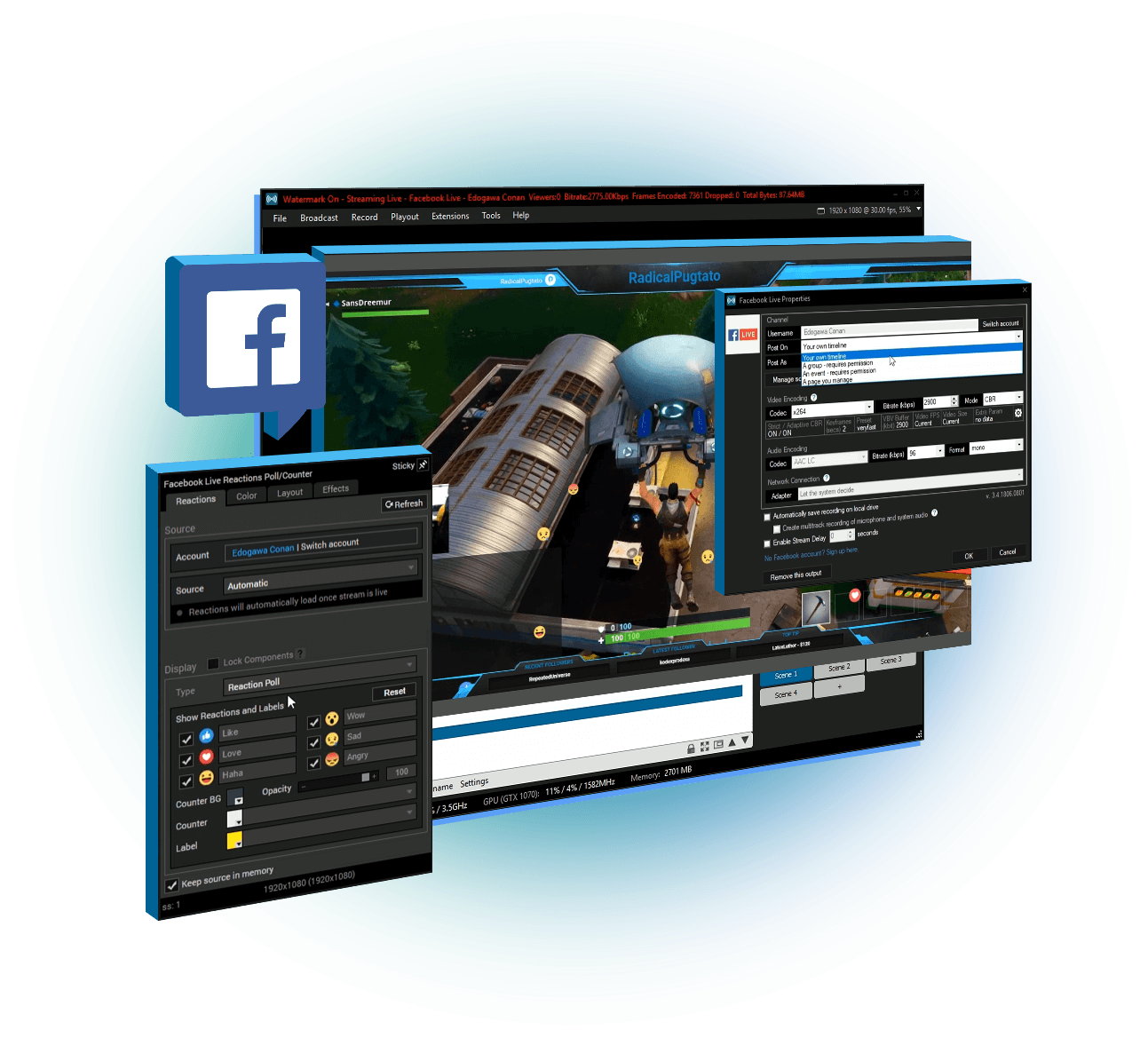 justbroadcaster for facebook full