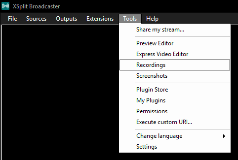 XSplit Broadcaster recordings