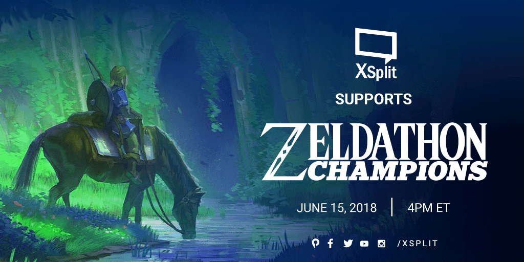 XSplit Supports Zeldathon Champions