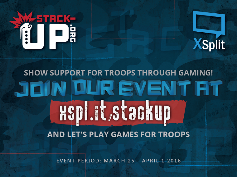 Stack-up and XSplit Charity