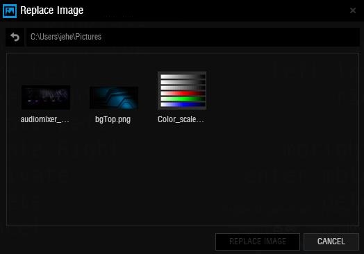 replace image window