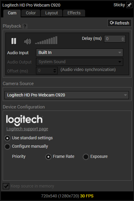 Logitech HD Pro Webcam C920