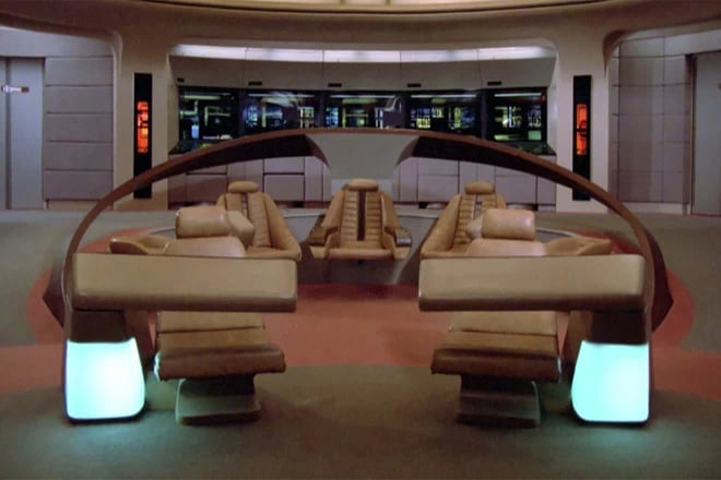The Bridge of the USS Enterprise D as a free webcam backgrounds
