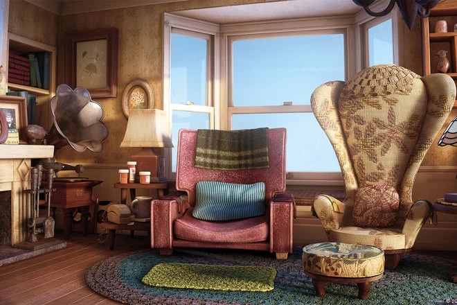 The room from Up as a free webcam backgrounds