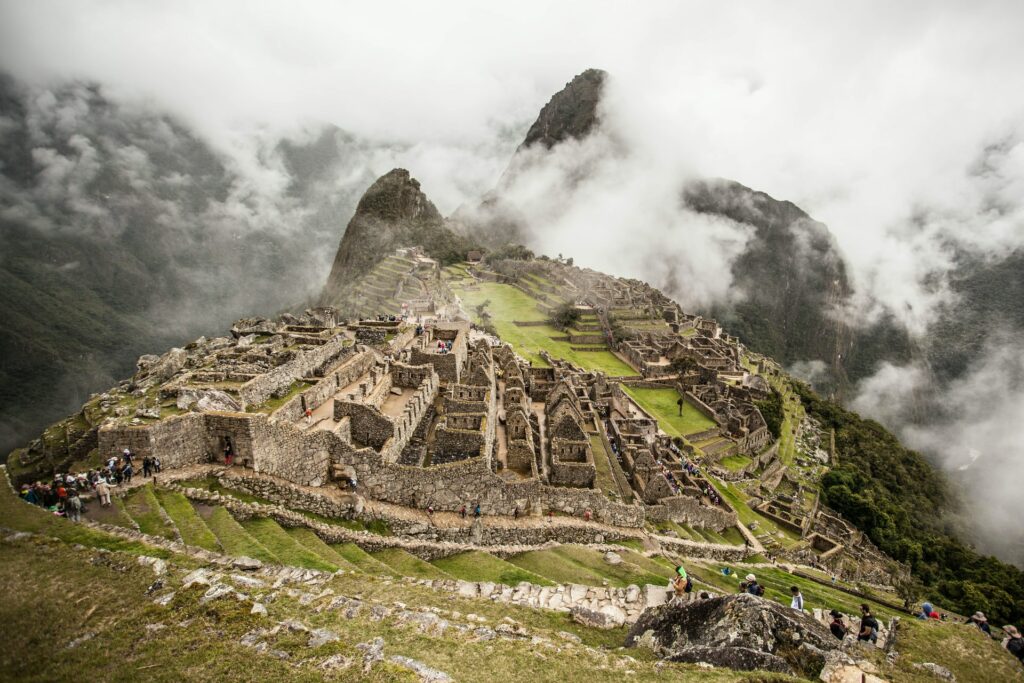 An ancient city on top of a mountain as a free webcam backgrounds