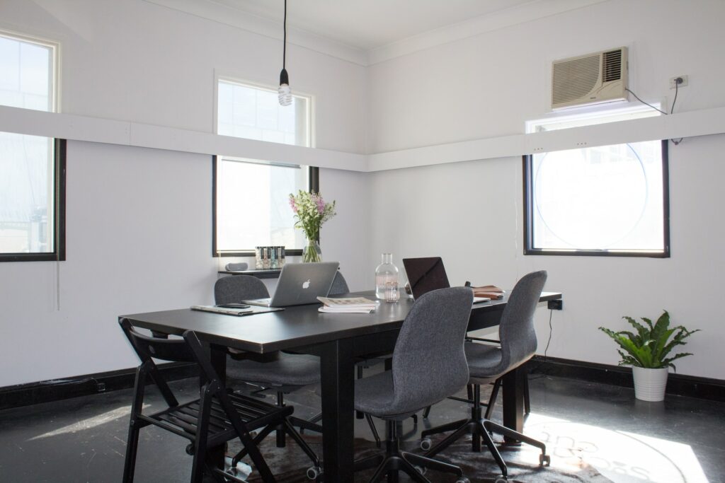 A small conference room as a free webcam background