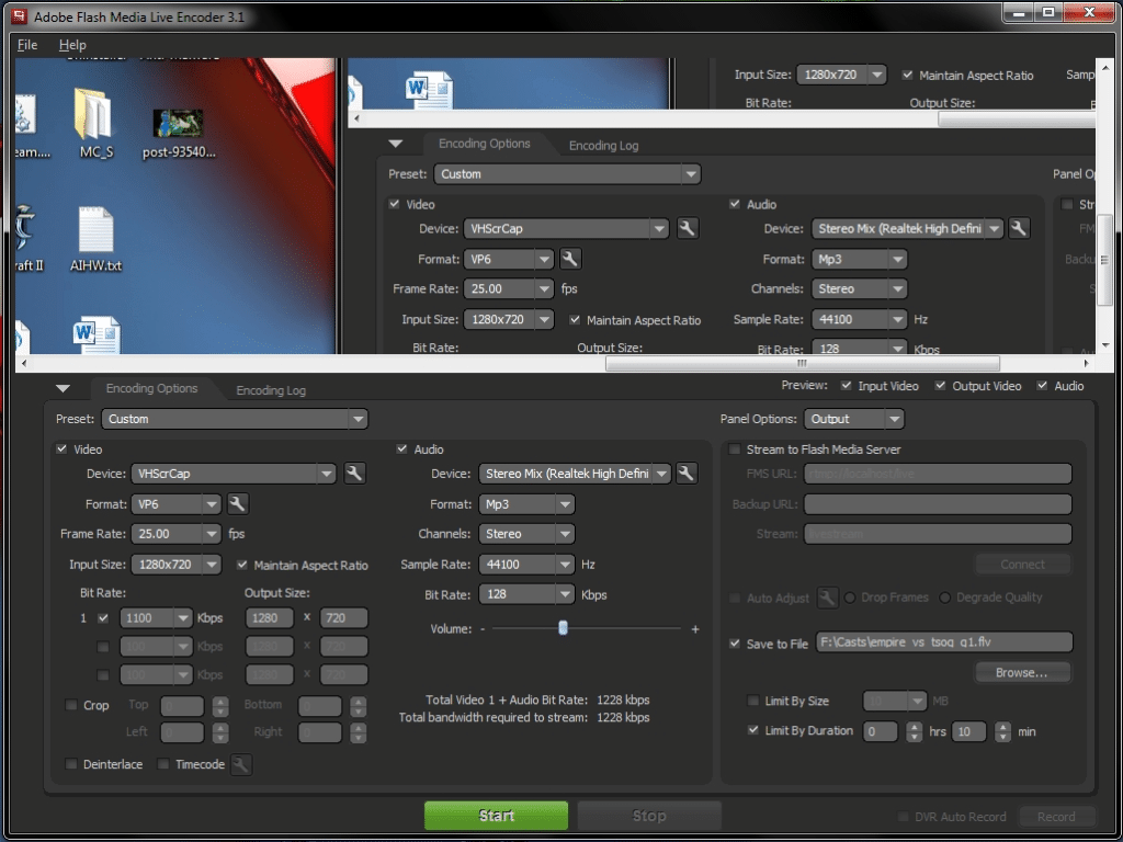 flash media live encoder