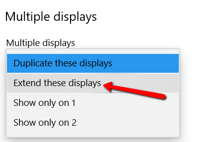 Multiple displays